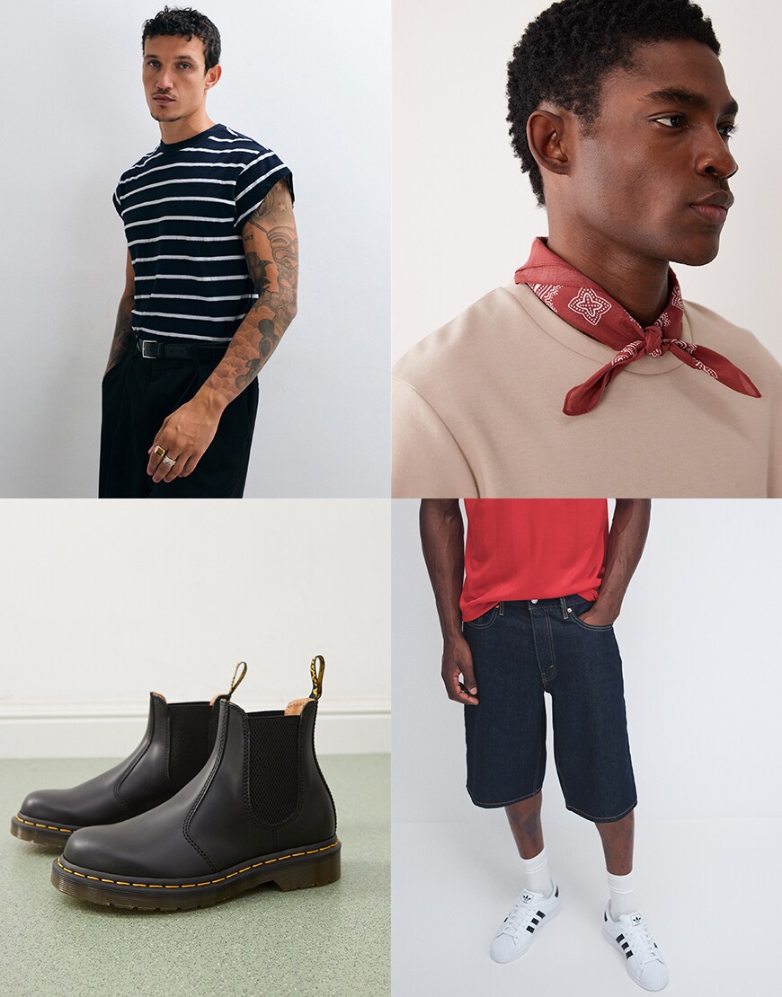 Collage of men wearing ASOS clothing | ASOS Style Feed