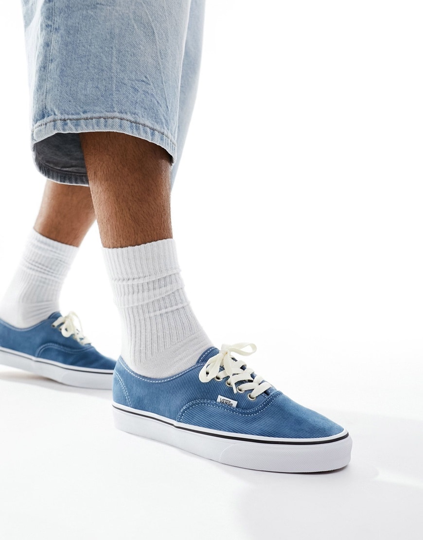 Vans Authentic cord sneakers in denim blue