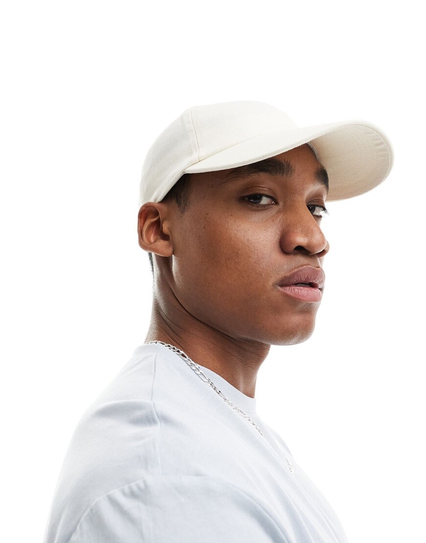 ASOS DESIGN soft baseball cap in ecru cotton | ASOS Style Feed