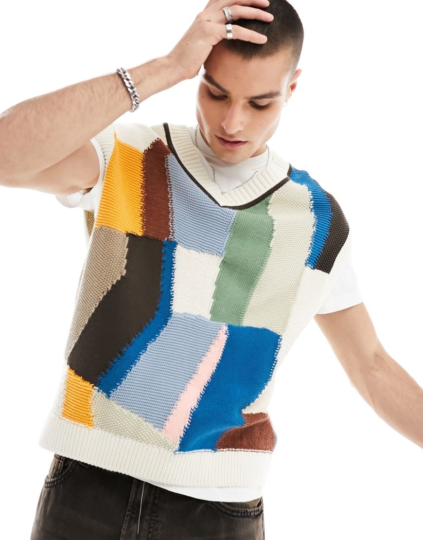 Gant abstract knitted tank top | ASOS Style Feed