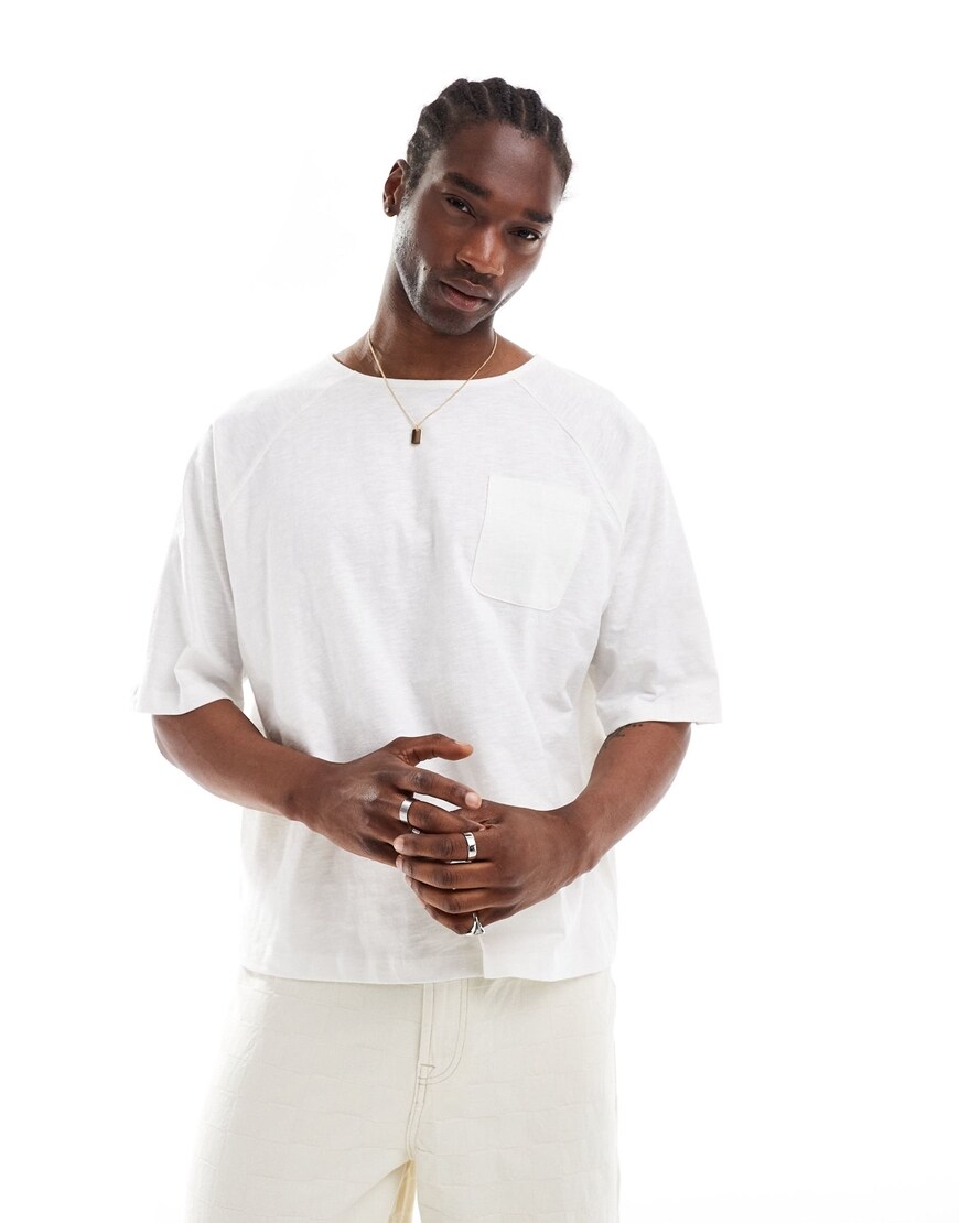 man wearing a white linen T-shirt | ASOS Style Feed