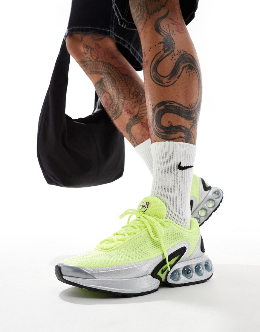 Nike Air Max DN sneakers in yellow and siver