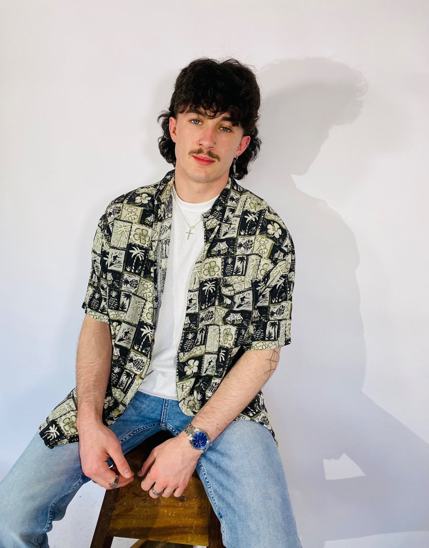 A model wearing a Vintage Hawaiian shirt | ASOS Style Feed