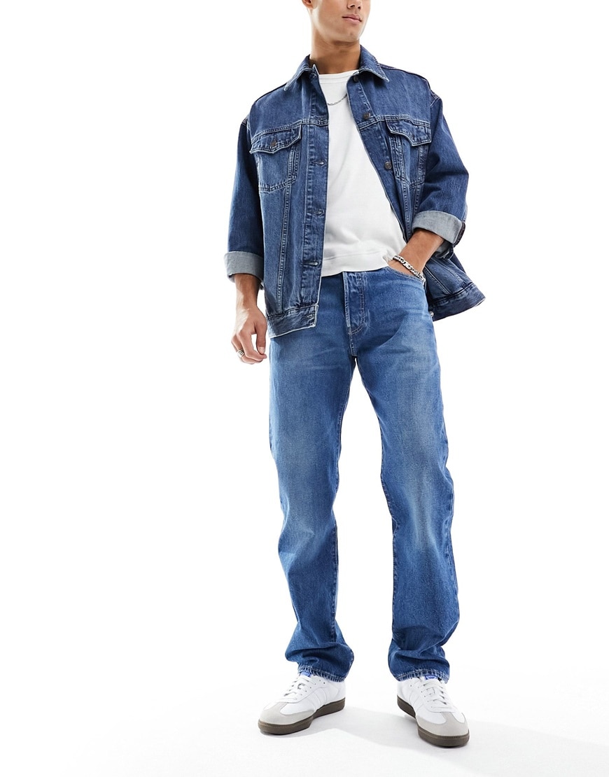 Levi's 501 '93 straight fit jeans in mid blue