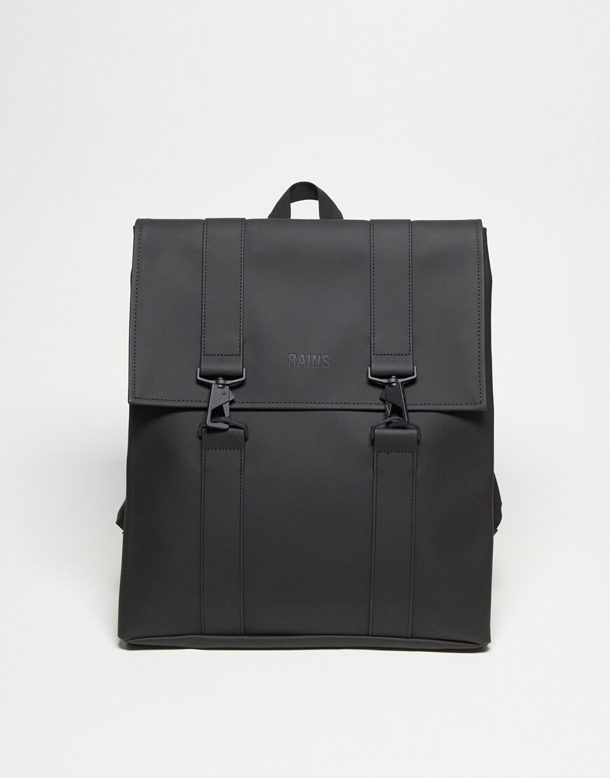 Rains 13300 MSN unisex waterproof large backpack in black