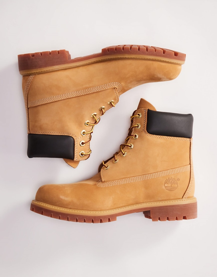 Classic Timberland boots in wheat tan colourway