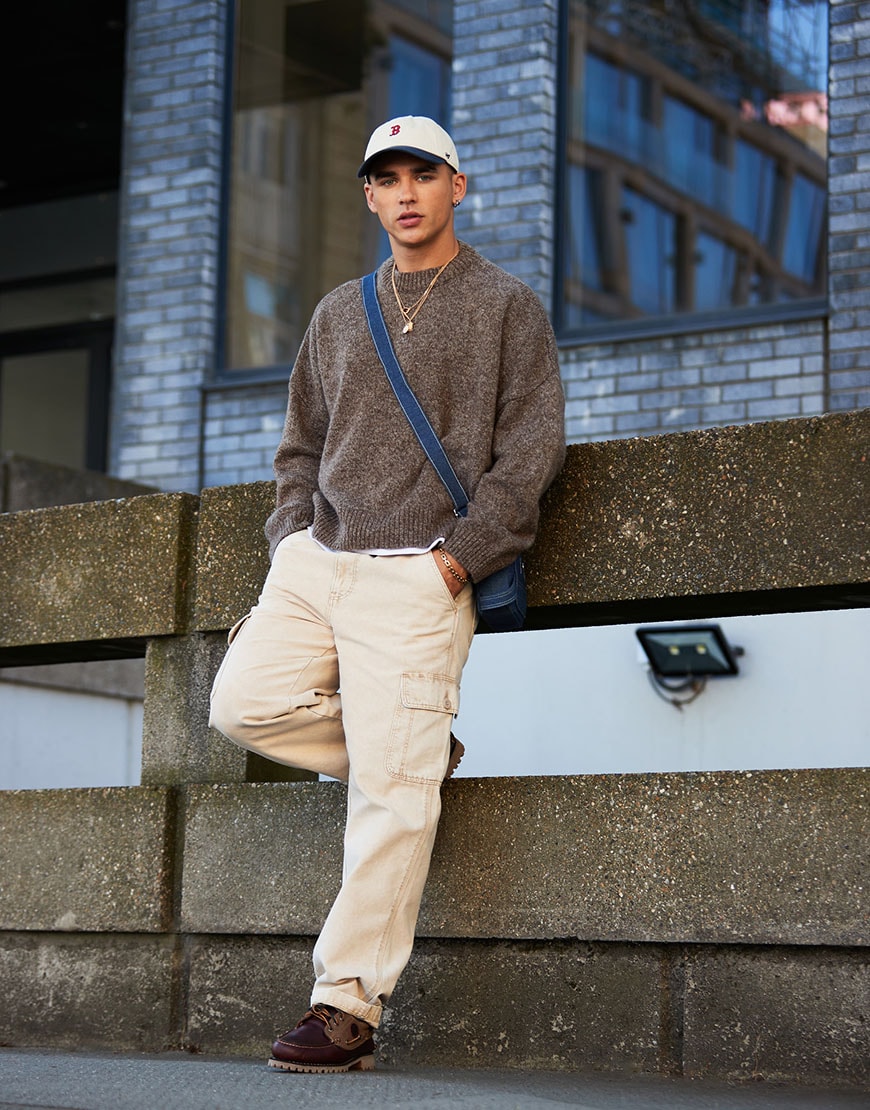 Utility trend - knitwear, jeans and a crossbody bag | ASOS Style Feed