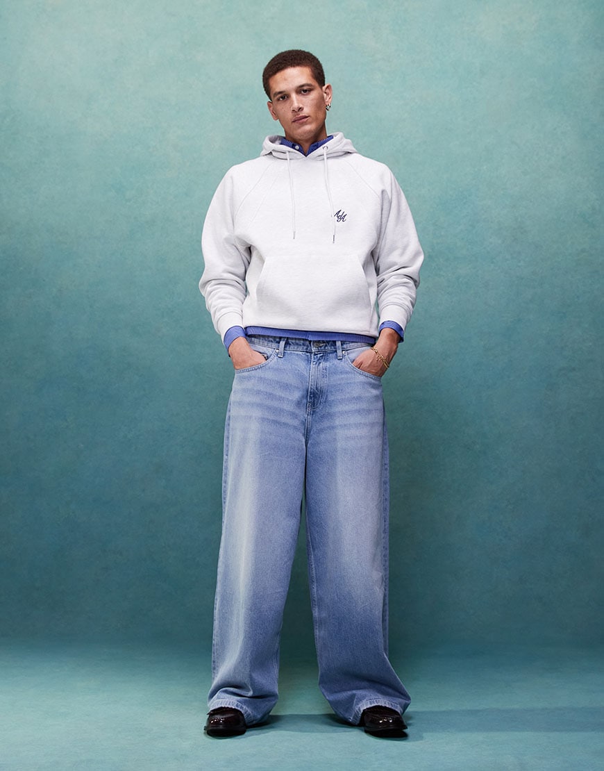 Model wearing hoodie and jeans| ASOS Style Feed