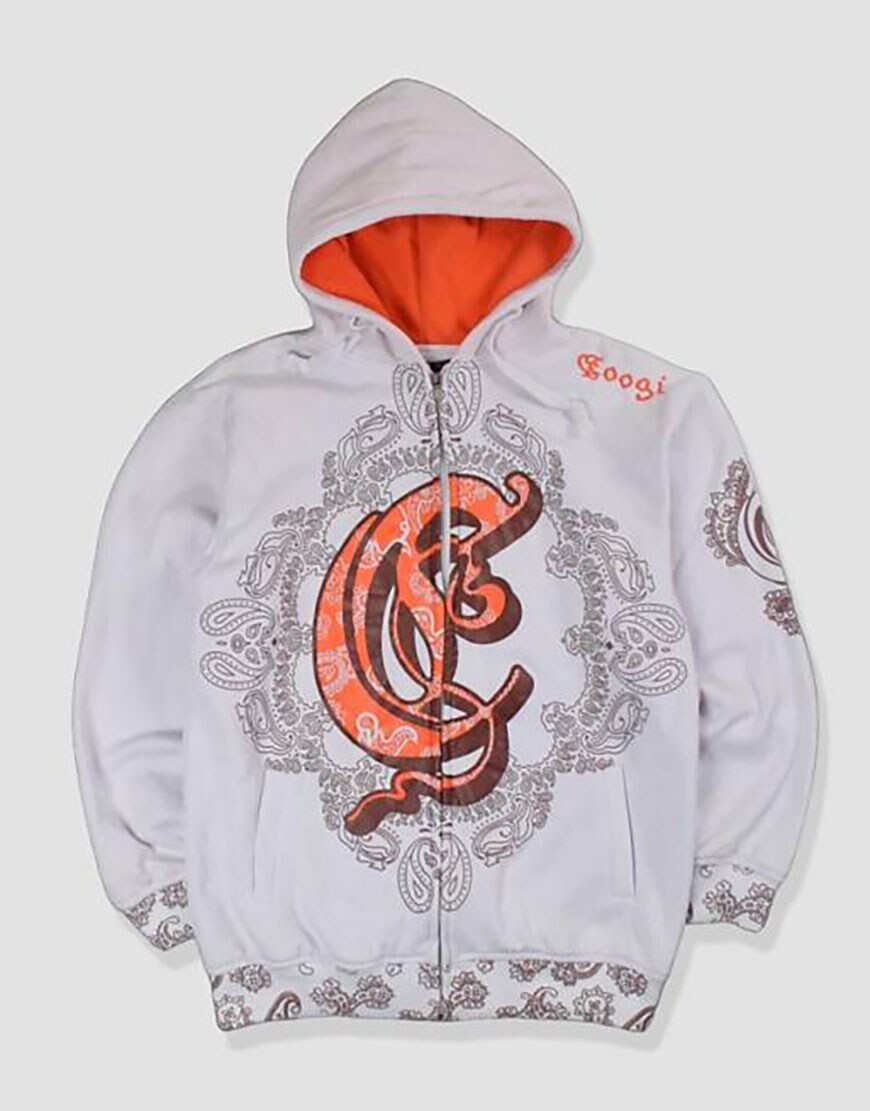 Vintage coogi hoodie in white