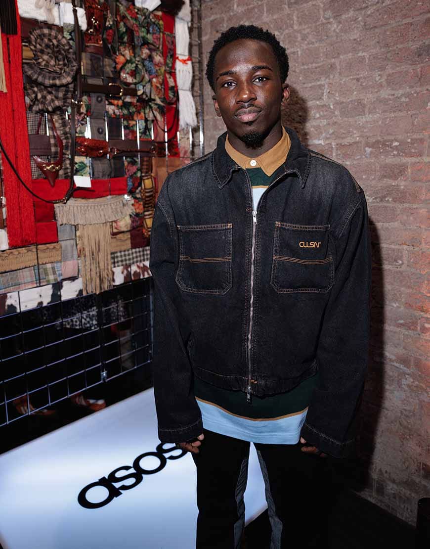 Actor, Araloyin, wearing a denim look | ASOS Style Feed