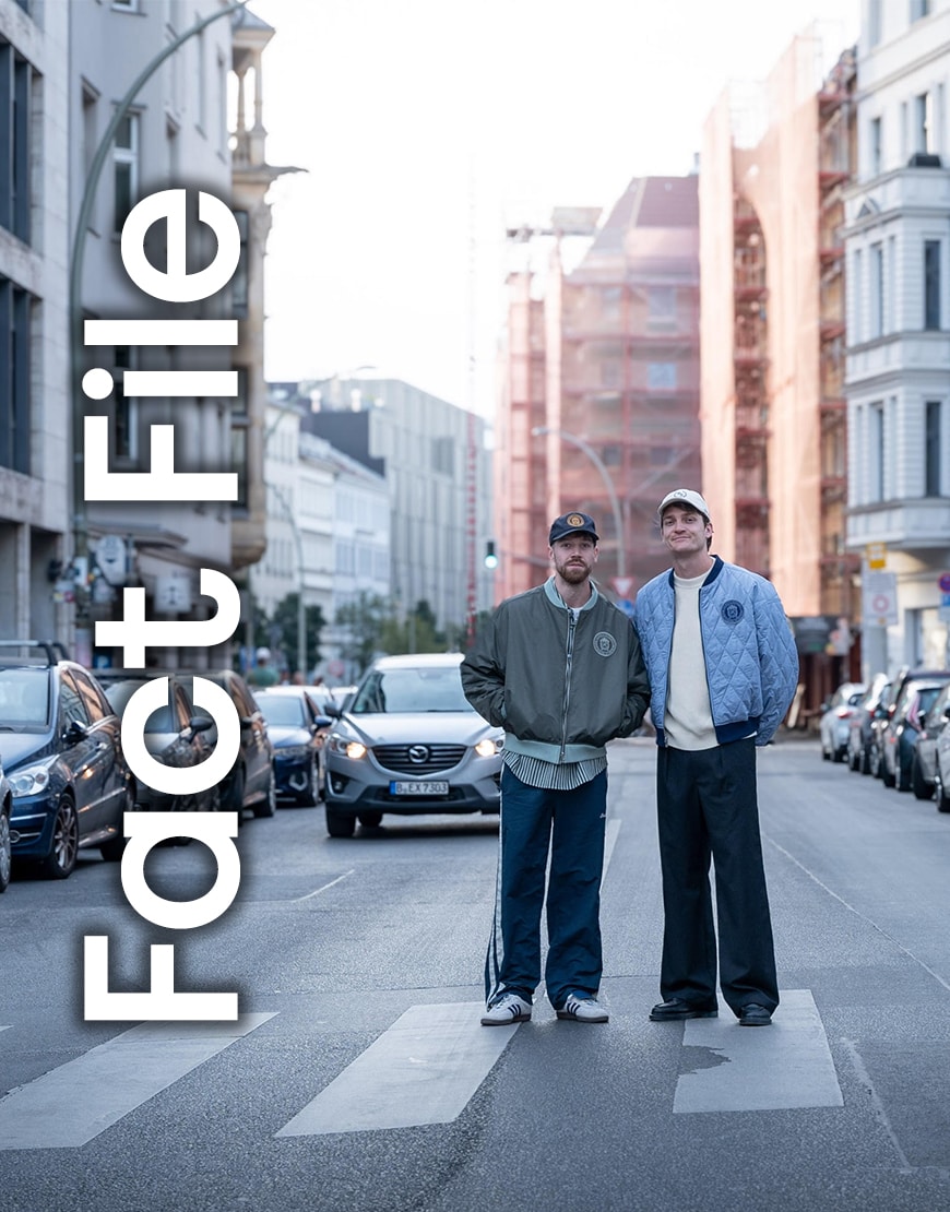 Founders Philip Krause and Patrick Reimann on a busy city street