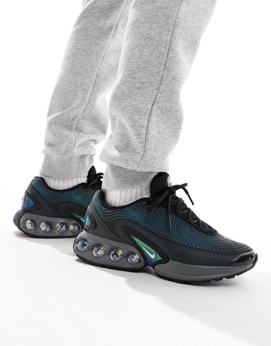 Nike Air Max DN sneakers in black, blue and green