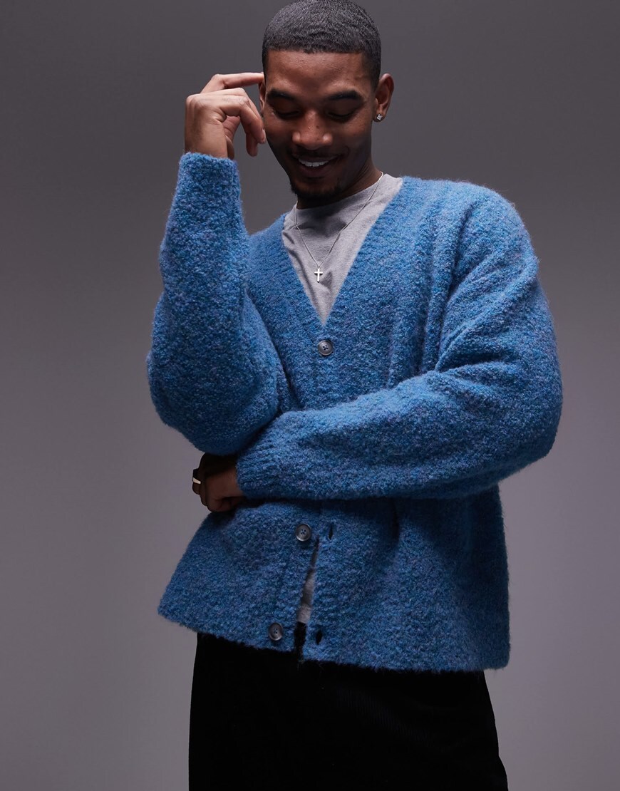 Man wearing cardigan