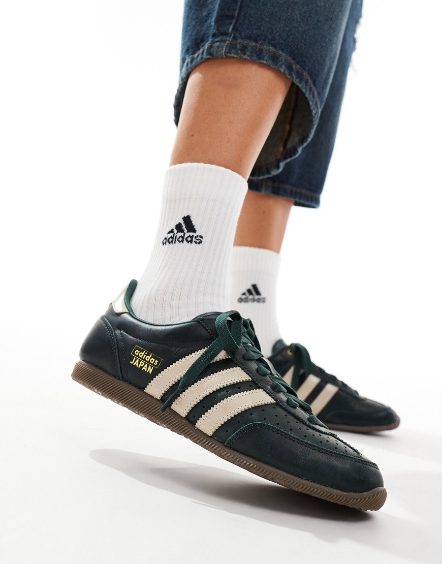 Man wearing adidas sneakers