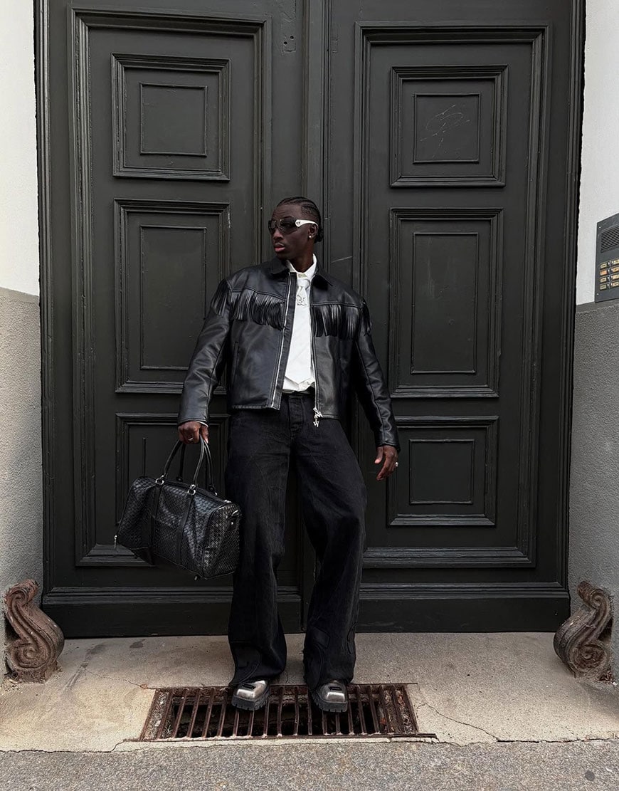 Man wearing western jacket