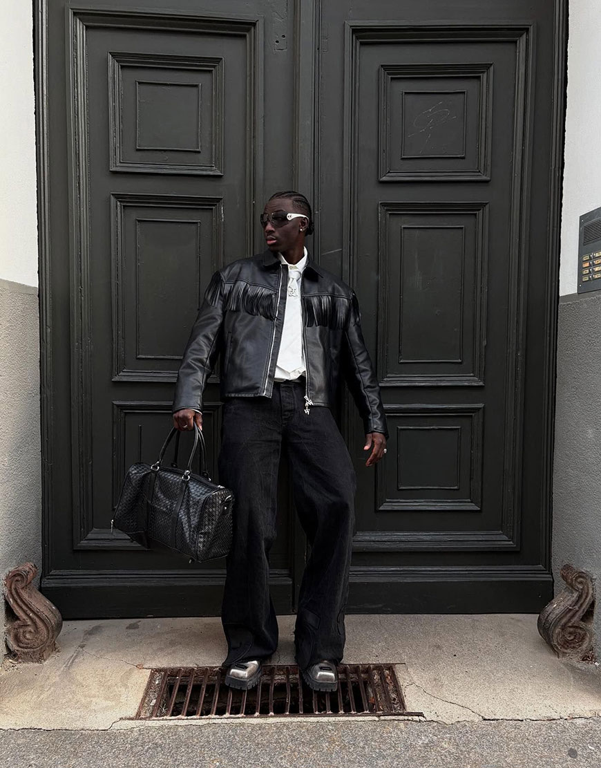 Man wearing western jacket