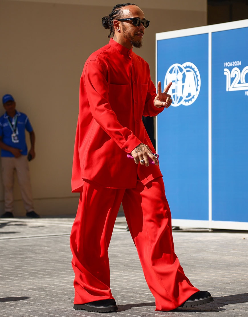 Lewis Hamilton at the Abu Dhabi Grand Prix