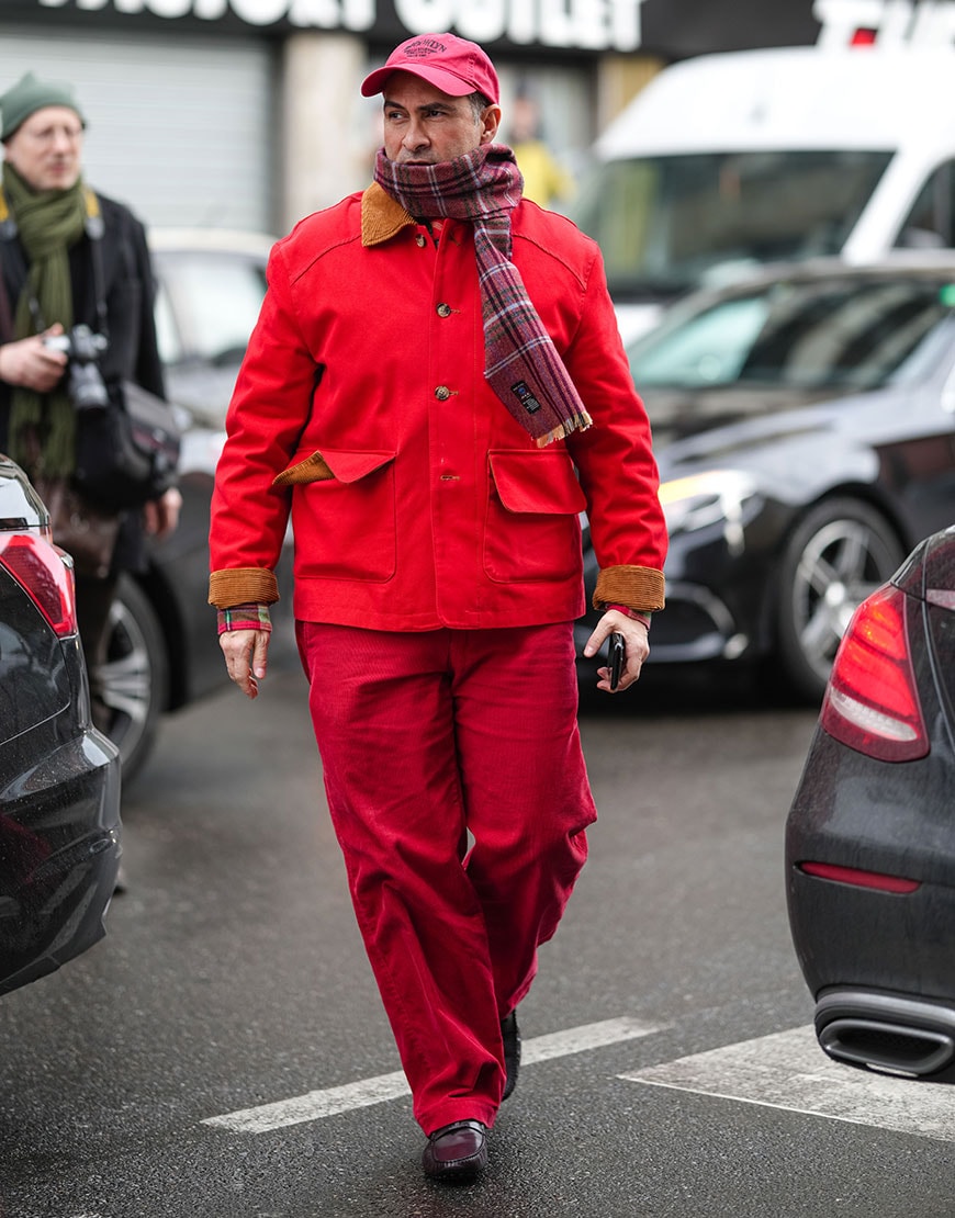 Man Wearing Red