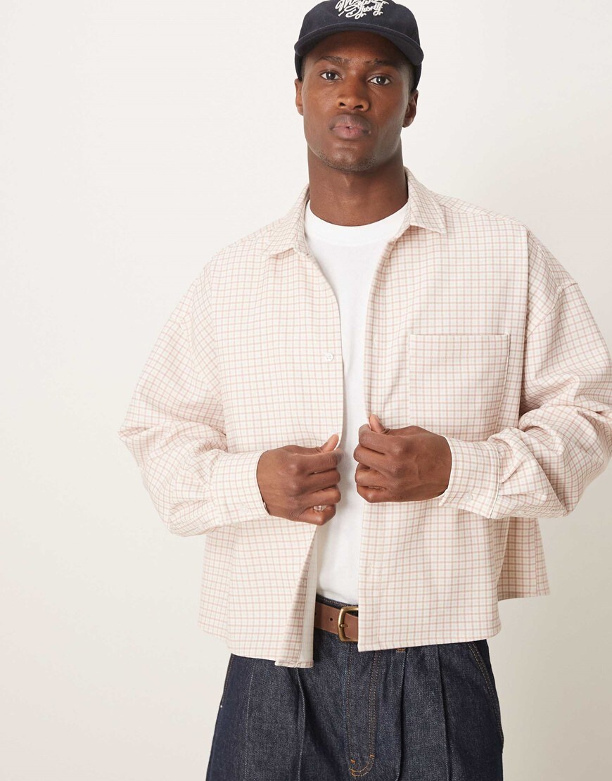 Man wearing a checkered shirt