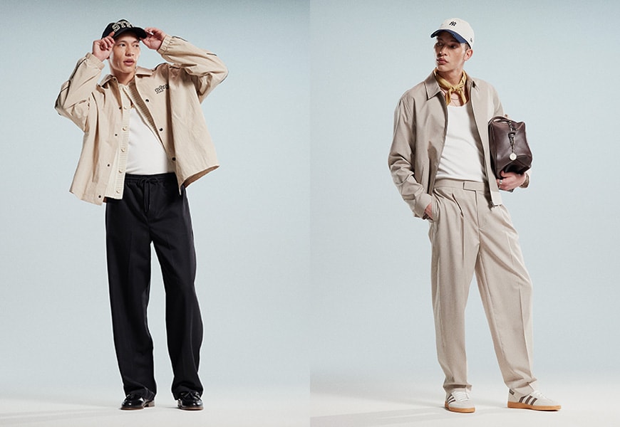 Model in cap and beige jacket | ASOS Style Feed