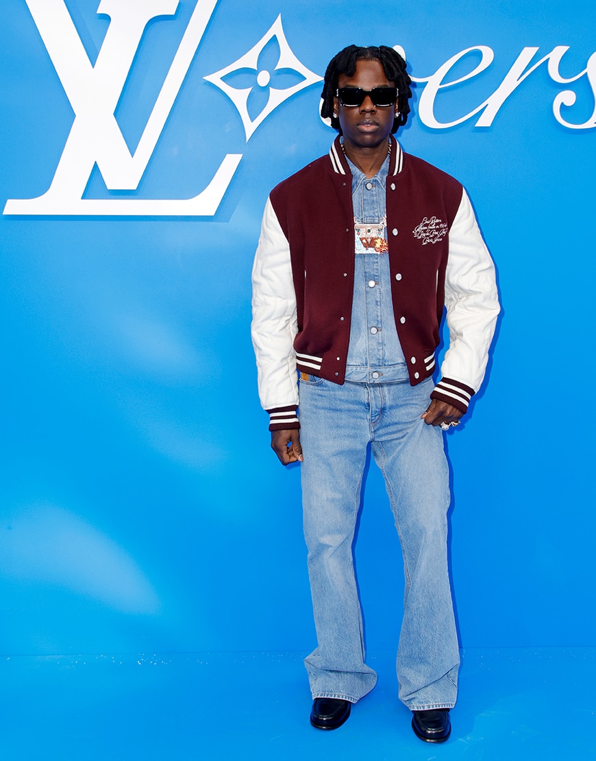 Rema at the Louis Vuitton fashion show