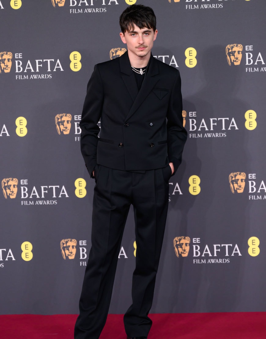 Timothee Chalamet at the BAFTAs 2025