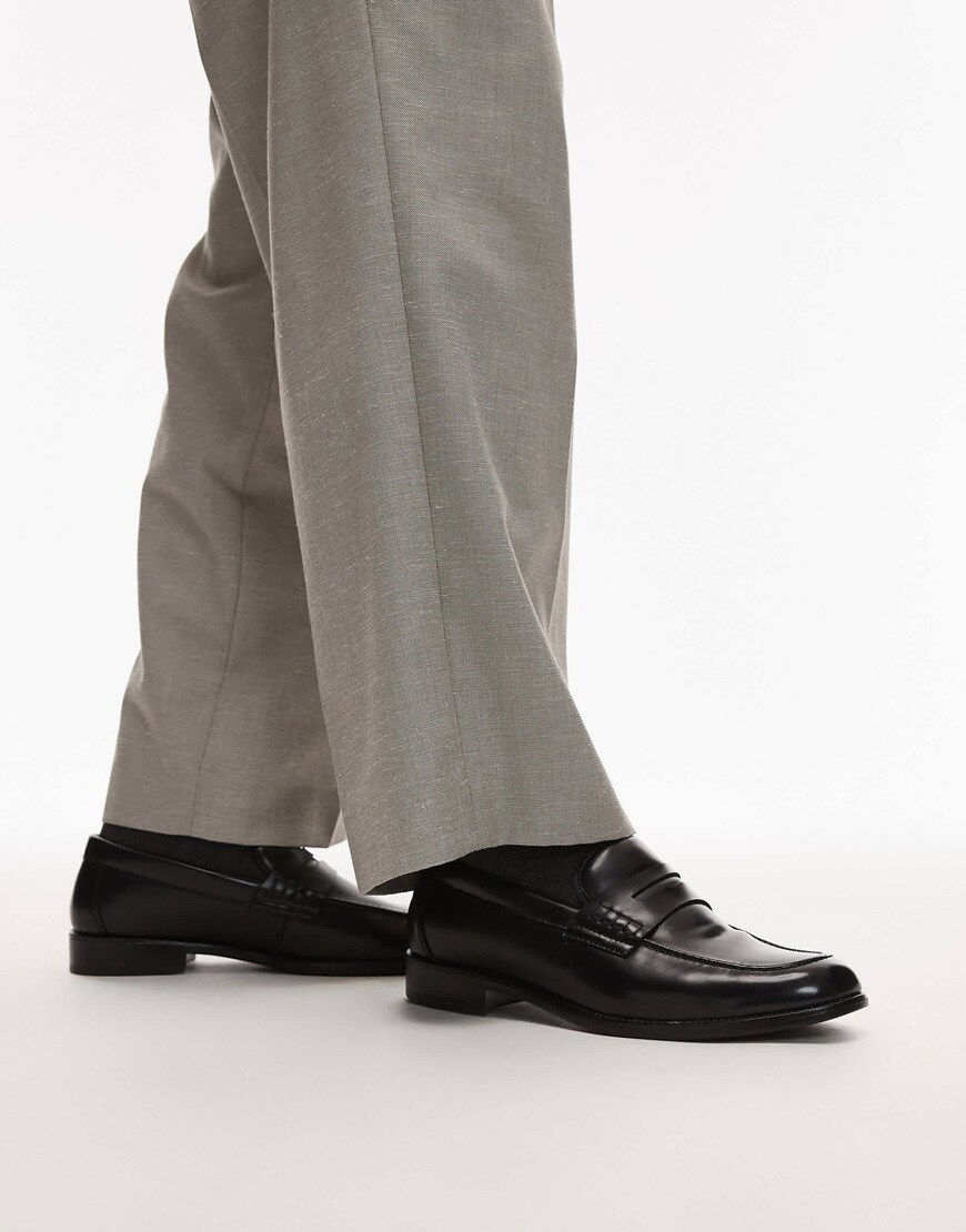 Black loafers