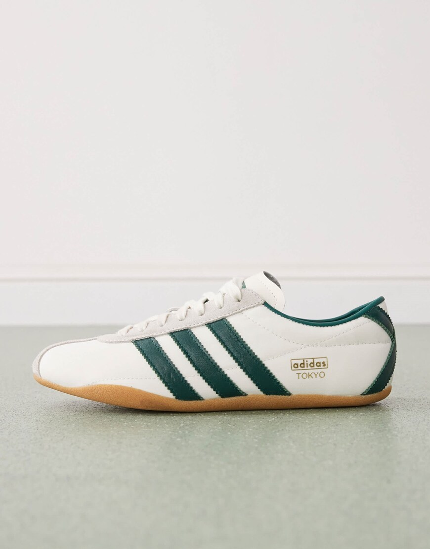 adidas Tokyo trainers in white and green