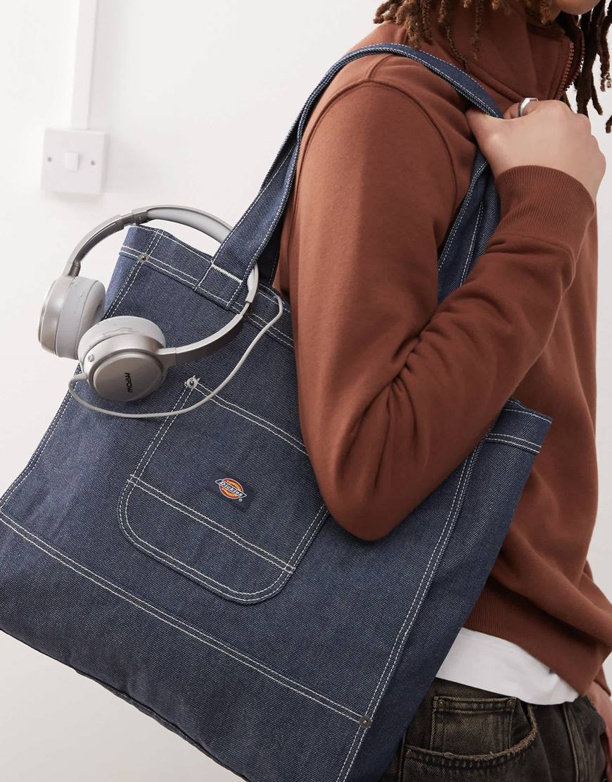 Dickies denim tote bag in dark blue | ASOS Style Feed