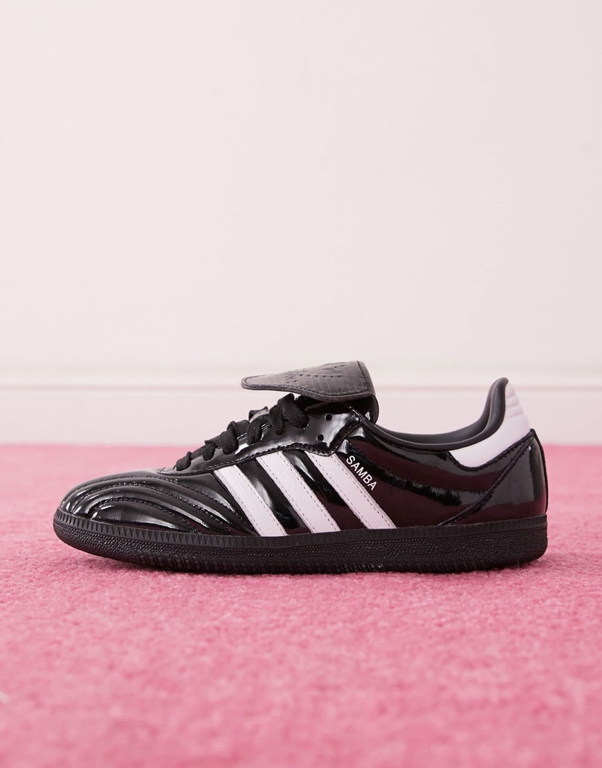adidas Originals Samba LT patent leather trainers in black and whiteadidas Originals Samba LT patent leather trainers in black and white | ASOS Style Feed