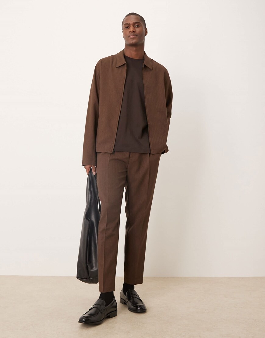 Man wearing brown suit | ASOS Style Feed