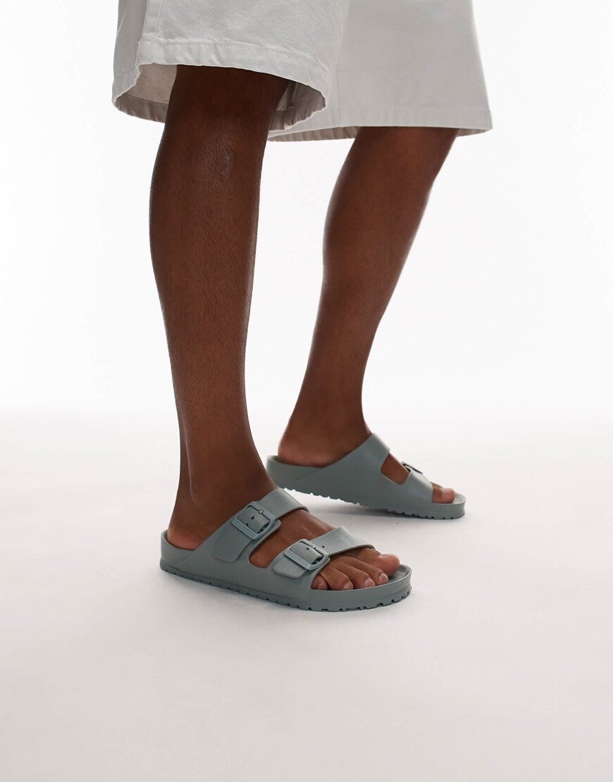 Man wearing blue birkenstocks | ASOS Style Feed