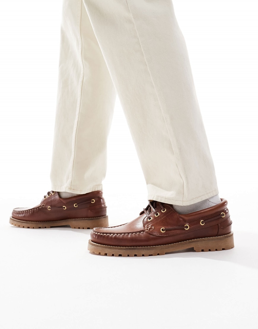 mens leather boatshoes | ASOS Style Feed