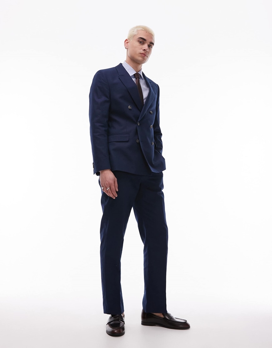 Man wearing navy suit | ASOS Style Feed