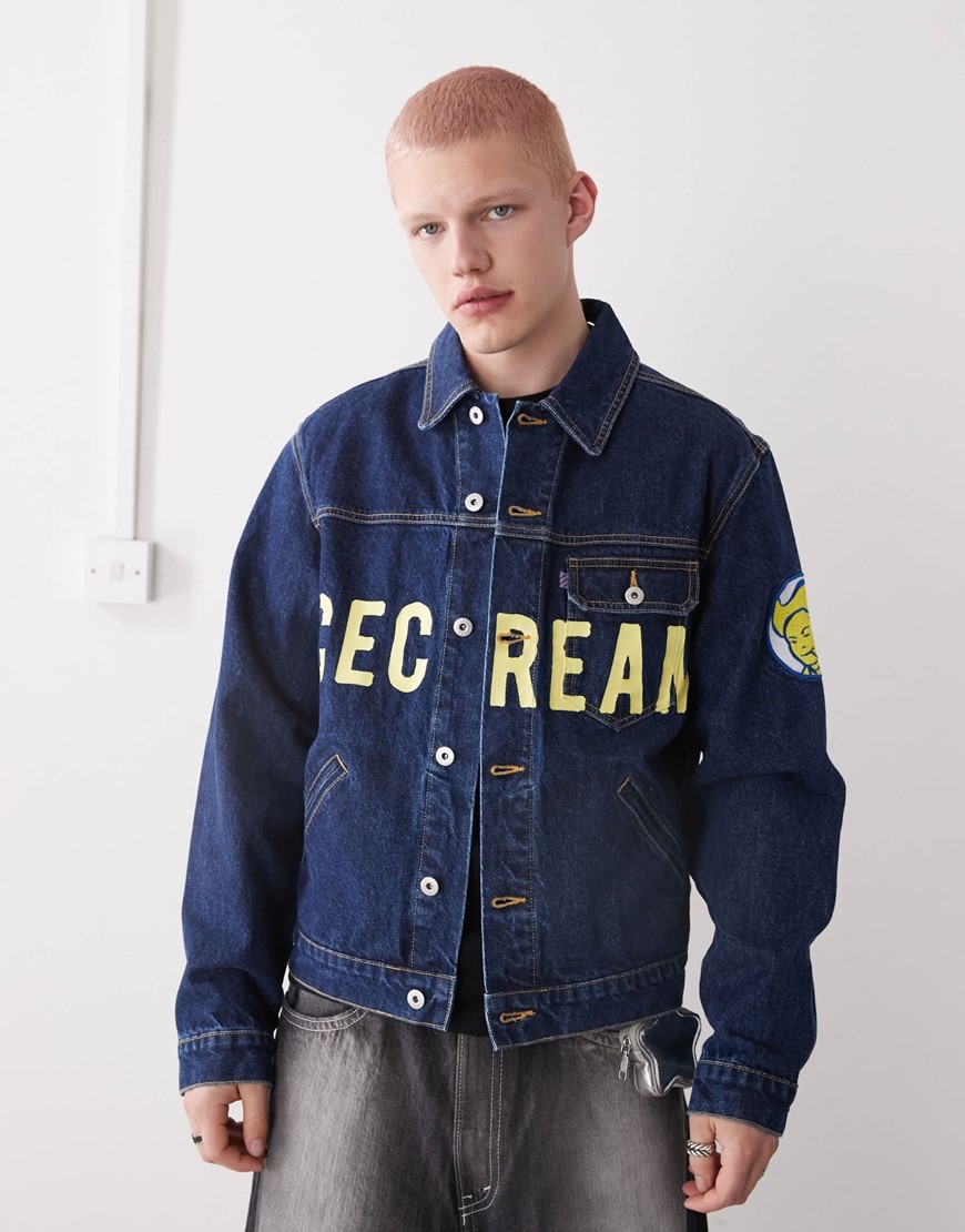 Man wearing ICE CREAM denim jacket | ASOS Style Feed