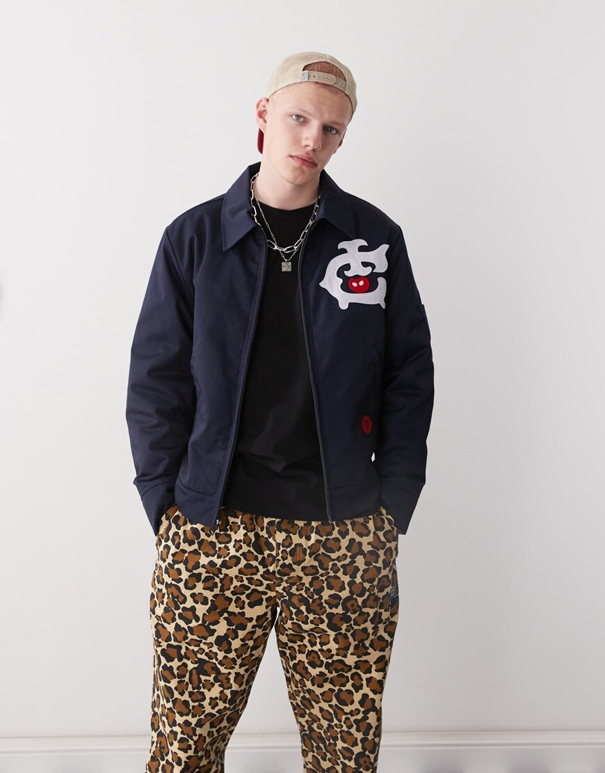 Man wearing ICE CREAM navy jacket | ASOS Style Feed