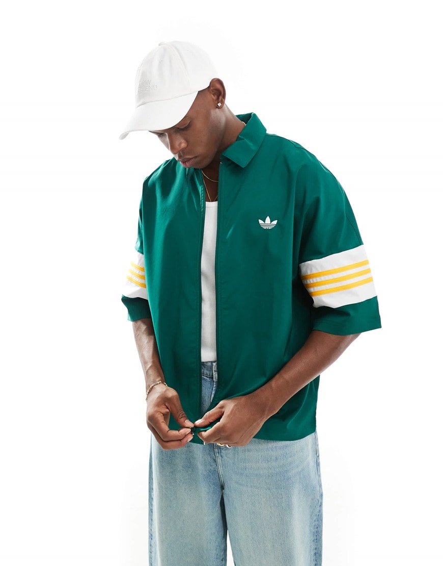 adidas Originals basketball shooting top in collegiate green | ASOS Style Feed