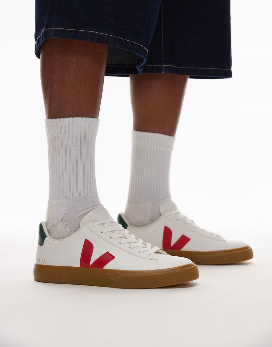 VEJA Campo trainer in extra white pekin poker | ASOS Style Feed