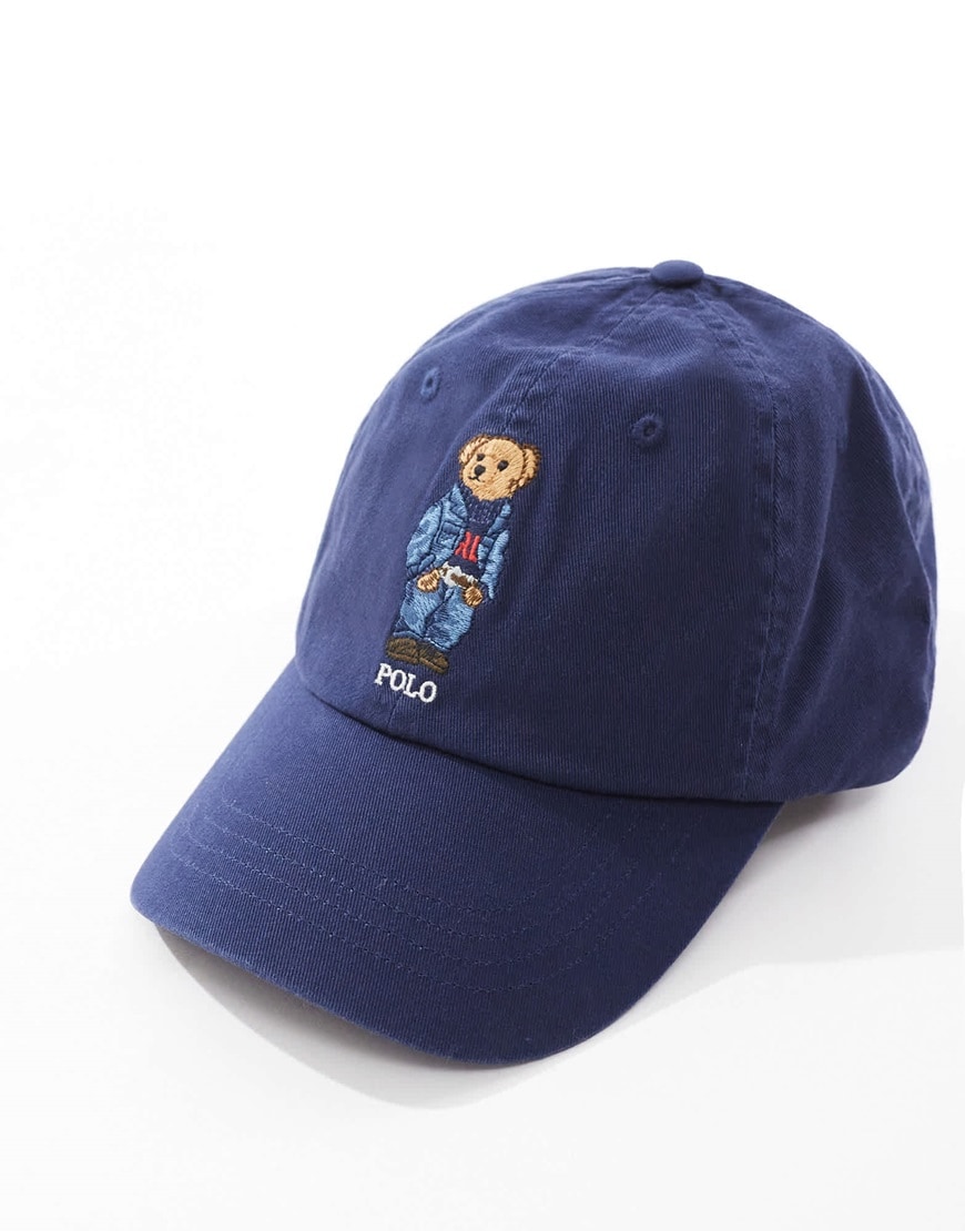Blue Polo Ralph Lauren bear baseball cap