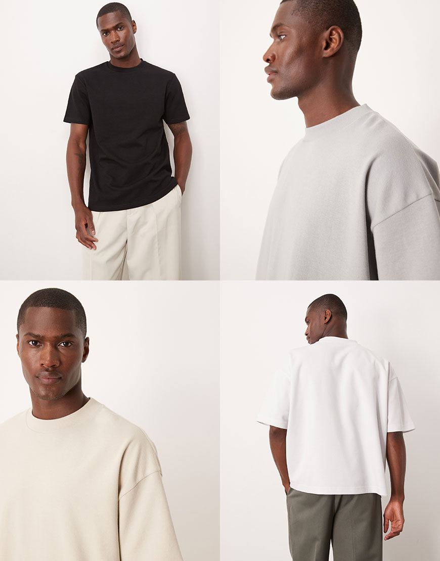 Collage of models wearing T-shirts | ASOS Style Feed