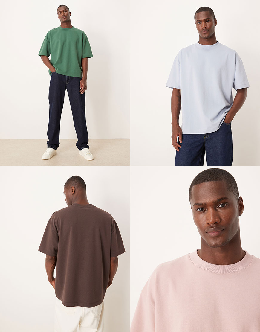 Collage of models wearing T-shirts | ASOS Style Feed