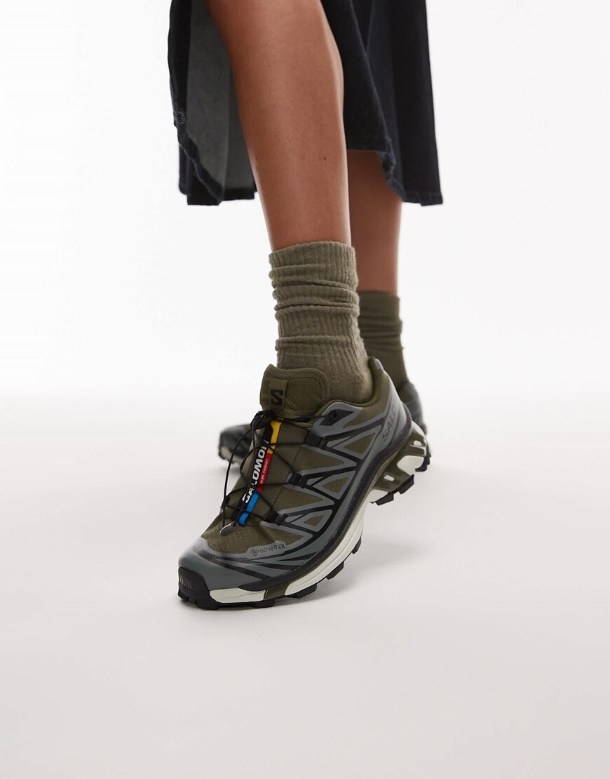 Green Salomon GTX Trainers | ASOS Style Feed