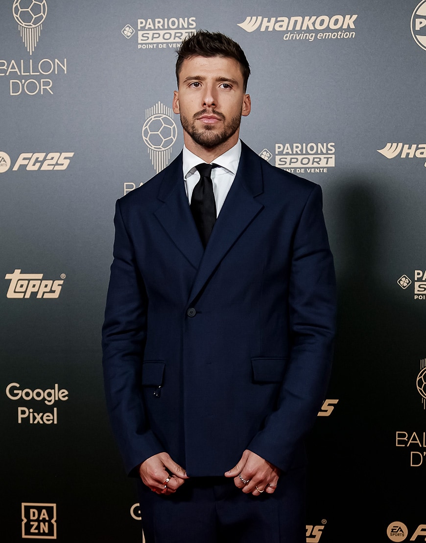Ruben Dias in tailored look