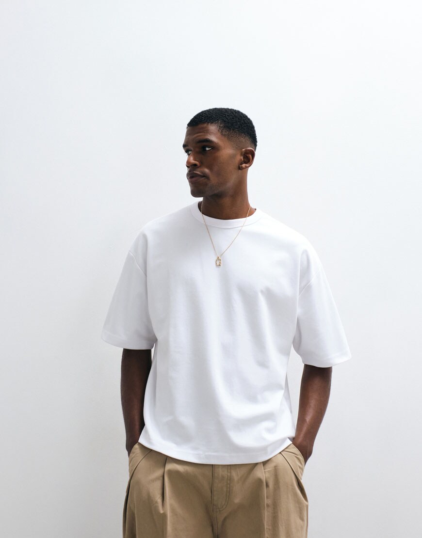 model wearing white t-shirt|ASOS Style Feed
