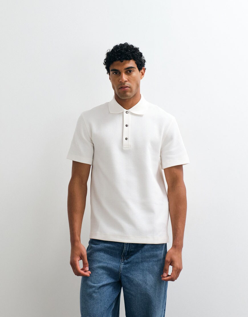 model wearing white polo shirt|ASOS Style Feed