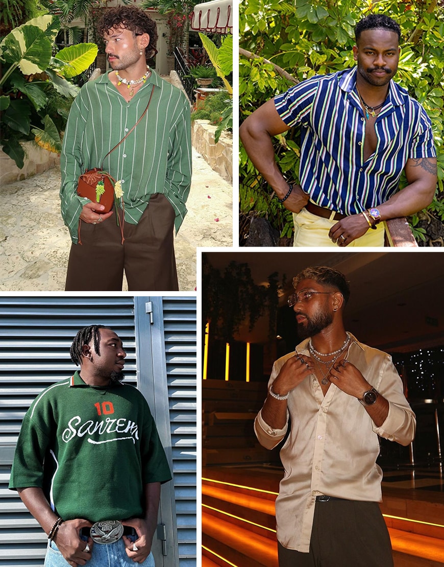 Collage of male influencers