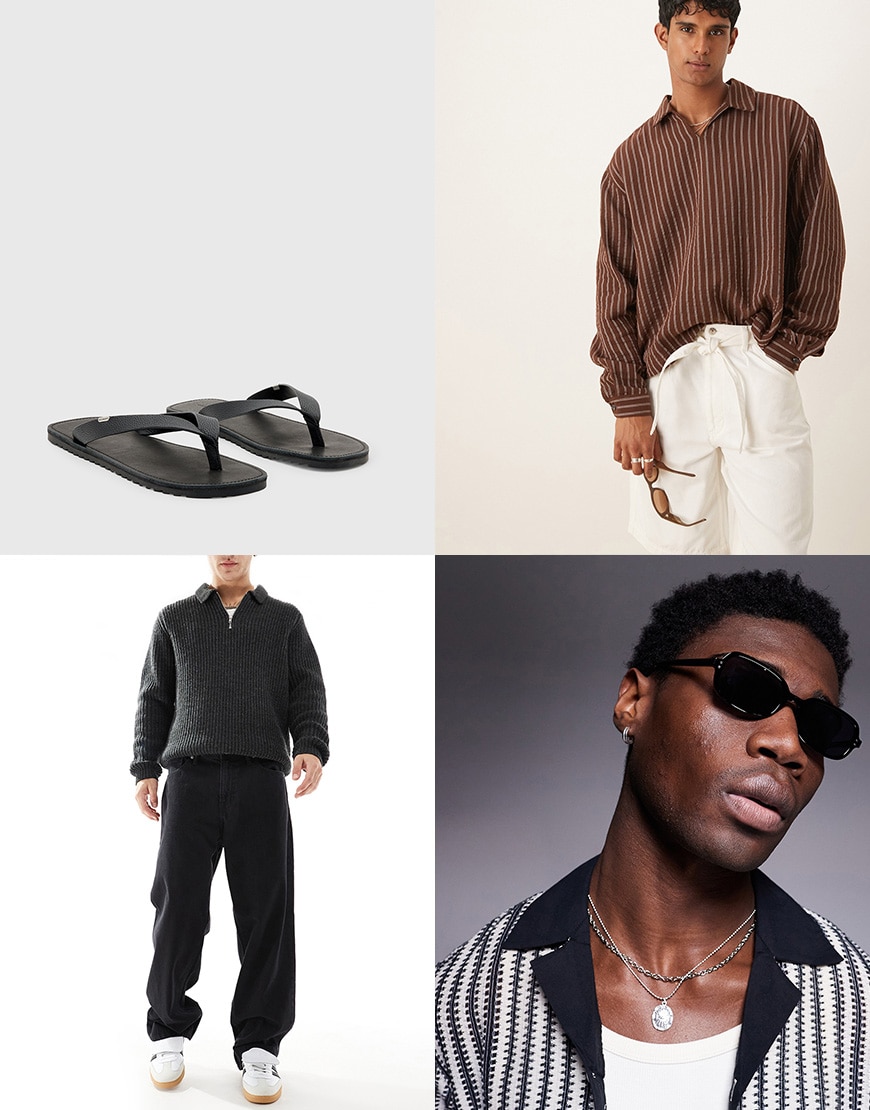 All Saints leather sandals and men's accessories | ASOS Style Feed