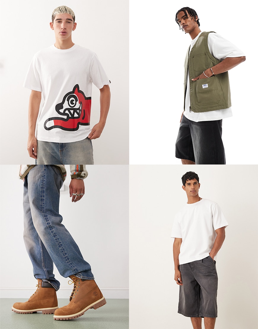 Collage of ASOS clothes