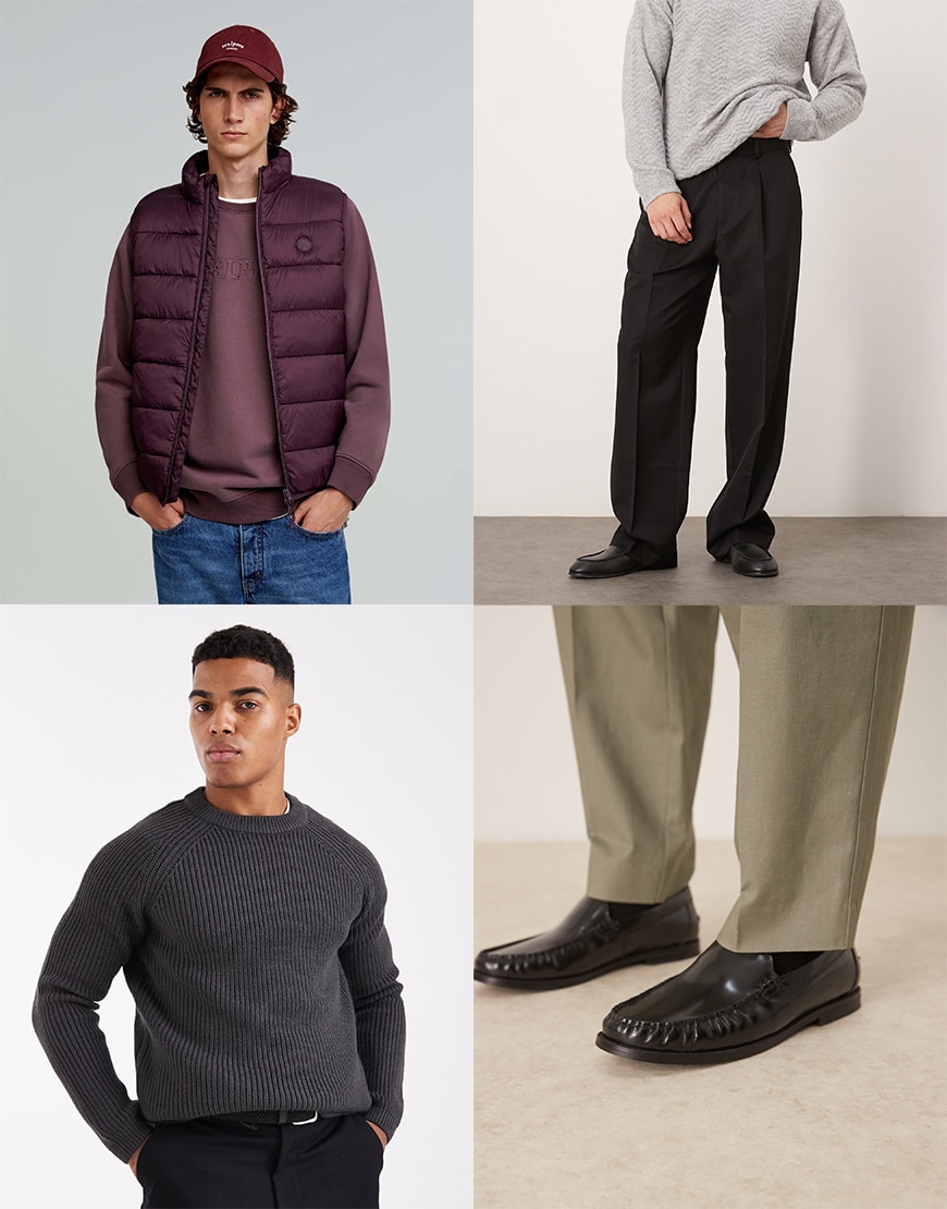 Collage of ASOS clothes