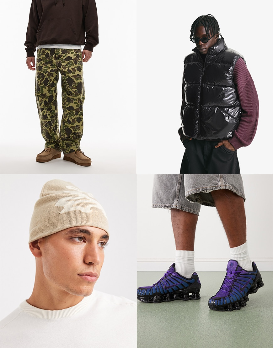 Collage of ASOS clothes